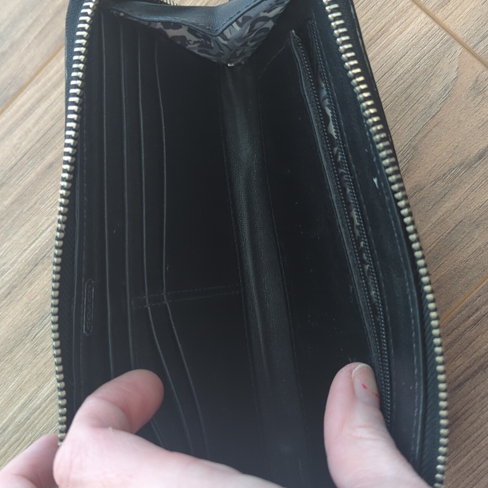 Vintage Coach Poppy Black Leather Wristlet Wallet. - Picture 10 of 10